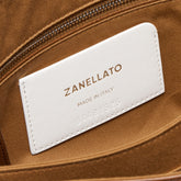 MEDIUM POSTINA® BAG IN SMOOTH LEATHER BROWN SANDALO - Brown Sandalo | Zanellato