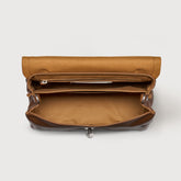 BORSA POSTINA® SMALL IN PELLE LISCIA BROWN SANDALO - Brown Sandalo | Zanellato