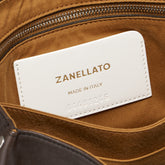 SMALL POSTINA® BAG IN SMOOTH LEATHER BROWN CARBONE - Brown Carbone | Zanellato