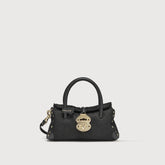 DOTTA® BABY LEATHER BAG AMORETTO BLACK ETNA - Handbags | Zanellato