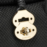 DOTTA® BABY LEATHER BAG AMORETTO BLACK ETNA | Zanellato