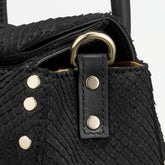 DOTTA® BABY LEATHER BAG AMORETTO BLACK ETNA | Zanellato