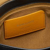 AMORETTO BLACK ETNA SMALL POSTINA® LEATHER BAG | Zanellato
