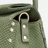DOTTA® BABY LEATHER BAG AMORETTO GREEN SPINOSO | Zanellato