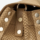 POSTINA® SMALL LEATHER BAG AMORETTO BEIGE FALSE | Zanellato