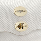 POSTINA® SMALL LEATHER BAG AMORETTO WHITE CASSATA | Zanellato