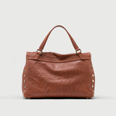 POSTINA® S IN BROWN VALLE DEL CASENTINO CRINKLED LEATHER | Zanellato