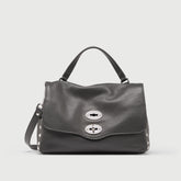 POSTINA® S IN GREY VULCANO HAMMERED LEATHER | Zanellato