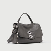 POSTINA® S IN GREY VULCANO HAMMERED LEATHER | Zanellato