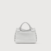 POSTINA® BABY BAG IN HAMMERED GREY CARRARA LEATHER | Zanellato