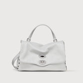 POSTINA® SMALL BAG IN HAMMERED GREY CARRARA LEATHER | Zanellato