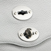 POSTINA® SMALL BAG IN HAMMERED GREY CARRARA LEATHER | Zanellato