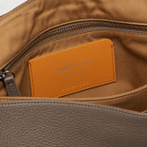 POSTINA® MEDIUM BAG IN HAMMERED LEATHER GREY NOSTRALGIA CANAGLIA | Zanellato