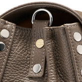 POSTINA® SMALL BAG IN HAMMERED LEATHER GREY NOSTALGIA CANAGLIA | Zanellato