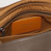 POSTINA® SMALL BAG IN HAMMERED LEATHER GREY NOSTALGIA CANAGLIA | Zanellato