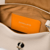 POSTINA® BABY IN WHITE CARNAROLI HAMMERED LEATHER | Zanellato
