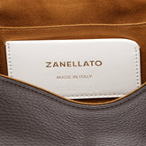 BABY POSTINA® BAG IN HAMMERED LEATHER BROWN DOLCE AMARO - Brown Dolce Amaro | Zanellato