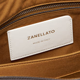 MEDIUM POSTINA® BAG IN HAMMERED LEATHER BROWN DOLCE AMARO - Brown Dolce Amaro | Zanellato