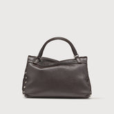 BORSA POSTINA® SMALL IN PELLE MARTELLATA BROWN DOLCE AMARO - Brown Dolce Amaro | Zanellato