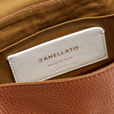 BABY POSTINA® BAG IN HAMMERED LEATHER BROWN CANALETTO - Brown Canaletto | Zanellato