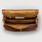 MEDIUM POSTINA® BAG IN HAMMERED LEATHER BROWN CANALETTO - Brown Canaletto | Zanellato