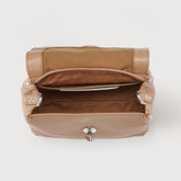 POSTINA® BABY BAG IN HAMMERED LEATHER BROWN CANTUCCI | Zanellato