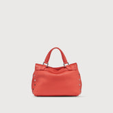 POSTINA® BABY BAG IN HAMMERED RED REGGIANA LEATHER | Zanellato