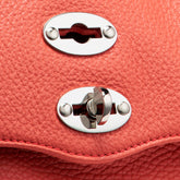 POSTINA® BABY BAG IN HAMMERED RED REGGIANA LEATHER | Zanellato