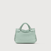 POSTINA® BABY BAG IN PEPPERMINT GREEN HAMMERED LEATHER | Zanellato