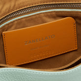 POSTINA® SMALL BAG IN PEPPERMINT GREEN HAMMERED LEATHER | Zanellato