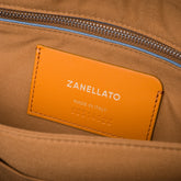 POSTINA® M IN BLUE SAMBUCO NOTTURNO HAMMERED LEATHER | Zanellato