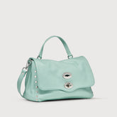 POSTINA® SMALL BAG IN HAMMERED LEATHER BLUE CELENTANO - Cross Body Bags | Zanellato