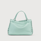 POSTINA® SMALL BAG IN HAMMERED LEATHER BLUE CELENTANO | Zanellato