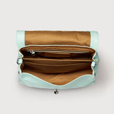 POSTINA® SMALL BAG IN HAMMERED LEATHER BLUE CELENTANO | Zanellato