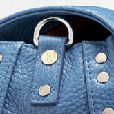 POSTINA® BABY BAG IN HAMMERED LEATHER, BLUE ELBA ISLAND | Zanellato