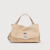 POSTINA® SMALL BAG IN HAMMERED LEATHER PINK ROSE RO | Zanellato