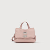BABY POSTINA® BAG IN HAMMERED LEATHER PINK ROSETO - Postina® | Zanellato