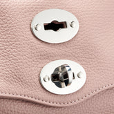 SMALL POSTINA® BAG IN HAMMERED LEATHER PINK ROSETO - Pink Roseto | Zanellato