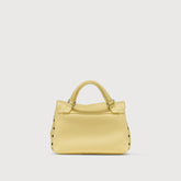 POSTINA® BABY BAG IN HAMMERED YELLOW ZIBIBBO DI PANTELLERIA LEATHER | Zanellato