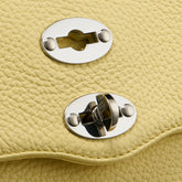 POSTINA® BABY BAG IN HAMMERED YELLOW ZIBIBBO DI PANTELLERIA LEATHER | Zanellato
