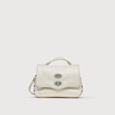 BORSA POSTINA® BABY IN PELLE MARTELLATA BIANCO LATTE - bianco latte | Zanellato