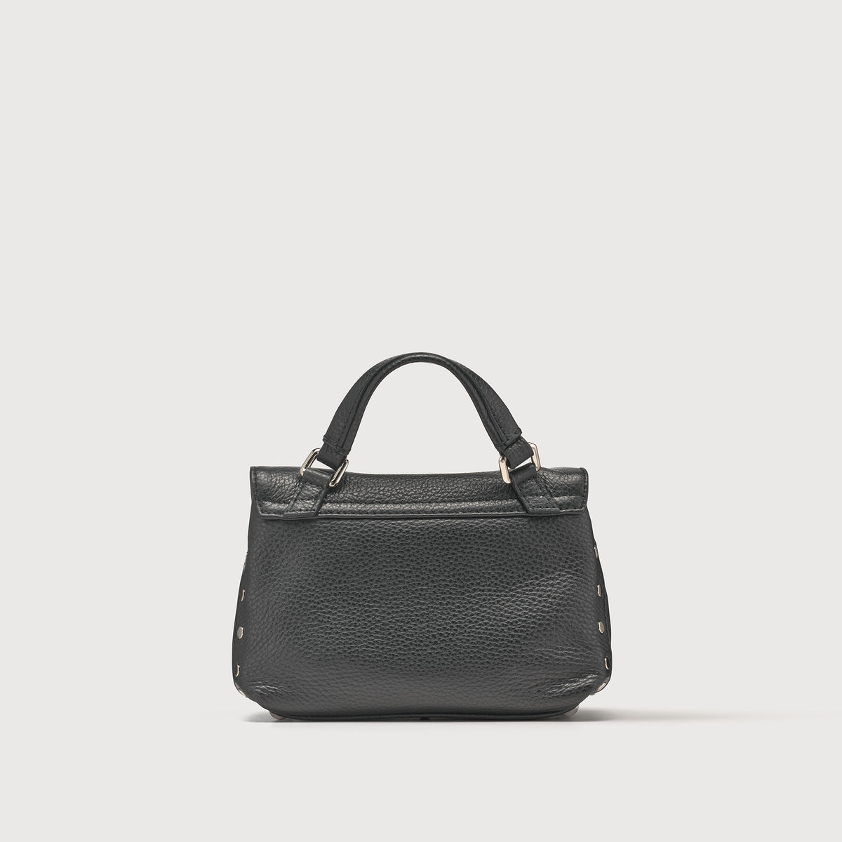 BORSA POSTINA® BABY IN PELLE MARTELLATA BLACK NERO | Zanellato