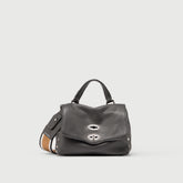 POSTINA® BABY IN GREY VULCANO HAMMERED LEATHER | Zanellato