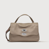 BORSA POSTINA® SMALL IN PELLE MARTELLATA CRETA - Borse in Pelle Martellata | Zanellato