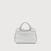 POSTINA® BABY BAG IN HAMMERED GREY CARRARA LEATHER | Zanellato