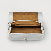 POSTINA® BABY BAG IN HAMMERED GREY CARRARA LEATHER | Zanellato