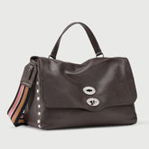 POSTINA® MEDIUM IN HAMMERED LEATHER BROWN DOLCE AMARO | Zanellato