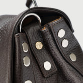 POSTINA® MEDIUM IN HAMMERED LEATHER BROWN DOLCE AMARO | Zanellato