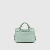 POSTINA® BABY BAG IN PEPPERMINT GREEN HAMMERED LEATHER | Zanellato
