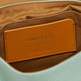 POSTINA® BABY BAG IN PEPPERMINT GREEN HAMMERED LEATHER | Zanellato